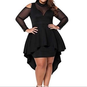 COPY - Peplum high low dress